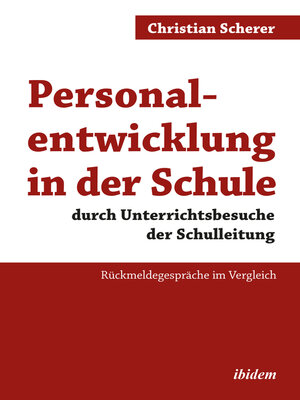 cover image of Personalentwicklung in der Schule durch Unterrichtsbesuche der Schulleitung